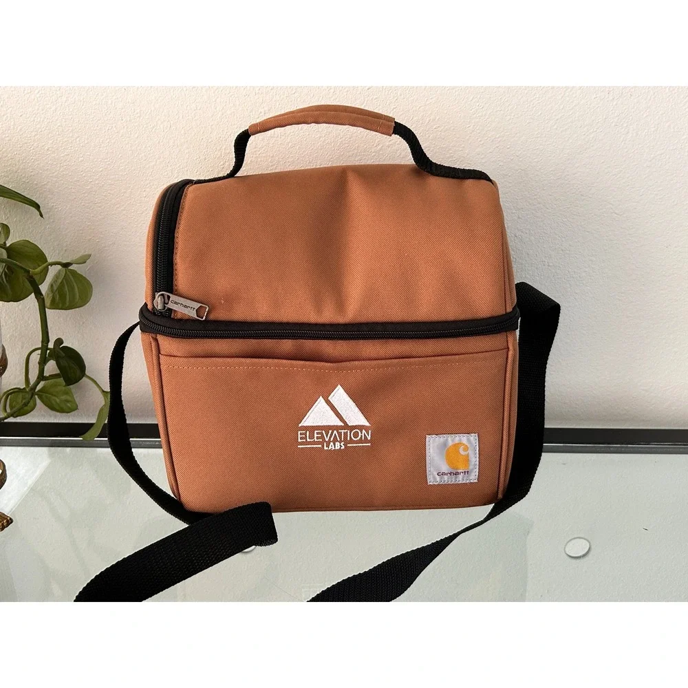 Carhartt Vertical Lunch Cooler Bag Brown Elevation Labs Insulated Lunch Box